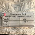 J.Jill  Womens Tunic Blouse Size XL‎ White Crochet Fully Lined Soft Coastal Boho Photo 11