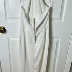 Shona joy  Revolve White Knotted Halter Sleeveless Tulip Hem Gown Ivory 4 NEW Photo 6