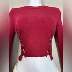 Forever 21  Women's Berry Cropped Top Sweater (482) Photo 5