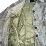 Faded Glory  Pale Green & White Geometric Belted Rain Coat Size XL (16-18) Photo 6