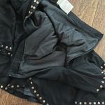 First Love Black Studded Women's Scalloped Skirt Photo 5
