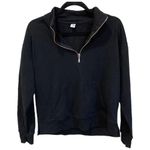 Old Navy Half Zip Mock Neck Black Jacket Size Small Photo 0