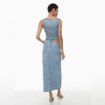 Aritzia Denim Forum The '90s Vintage Maxi Denim Skirt Blue Size 2 Photo 3