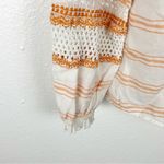 Sundance Striped Tassel Tie Closure Long Sleeves Let Thrift Blouse, Size Small Photo 7