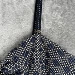 Anthropologie Anthro Elevenses Jumpsuit Women 2 Petite Blue White Geometric Remy Crop Wide Leg Photo 4