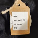 Haute Monde Black and White Striped Long Sleeve Romper NWOT Size Medium Photo 7