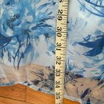 Petal and Pup Blue Water Color MIDI Skirt Size XL Photo 5