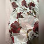 Sugar Thrillz Red and White Rose Floral Midi Dress Size XXS Photo 3
