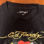Ed Hardy Tiger Love Runs Wild Black Women’s Graphic Y2K Sweatshirt Size XL EUC Photo 5