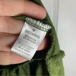 Heart & Hips  Green Cold Shoulder Bell Sleeve Ruffle Hem Blouse M Photo 7