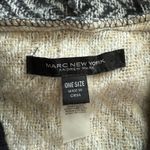 Marc New York  Black and Cream Poncho -Hooded Pullover  Photo 3
