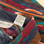 ADOBE ROSE Western Wear Shirt Cotton White Southwest Print Size Small Vintage Photo 5