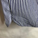 ZARA  TRF Blue Striped Colorblocked Over Sized Shirt Dress Sz Small Photo 7