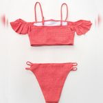 Cupshe NWT SMOCKED OFF-THE-SHOULDER BIKINI Photo 5