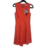 Diane Von Furstenberg CITRA OCEAN CORAL SLEEVELESS ROUND NECK STRETCH DRESS 2 Photo 2