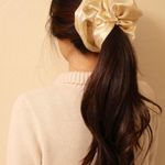 Gold Metallic JUMBO Large Oversized XXL Scrunchie Photo 4