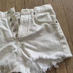AGOLDE  White Denim Shorts Photo 2
