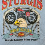 Fifth Sun Sturgis North Dakota Bike Rally Graphic 2001 Motorcycle Shirt Small Photo 1