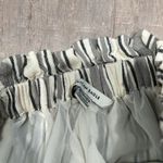 American Eagle  Women's Blue White Striped Paper-bag Scrunch Linen Shorts XS Photo 2