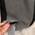 Tahari Gray and Silver Sheath Dress V-neck Sleeveless Photo 7