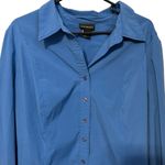 Lane Bryant Lane‎ Bryant dusty blue button up career blouse size 22/24 Photo 2