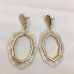 White Tortoise Earrings Photo 2