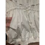 Free People  She Fly Jacket Coat White Hood Layered Embroidered Aztec XS Oversize Photo 6