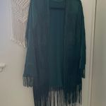 House of Harlow 1960 x Revolve Ramsey Fringe Jacket in Emerald Green Photo 1