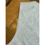 Alfani  Sleeveless V-Neck Sweater Ice Blue Ribbed Old Money‎ Aesthetic Petite S Photo 4