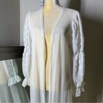 Ember White Sheer Cardigan Size M Photo 8