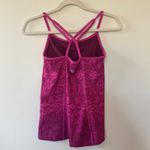 Athleta  Harmonious Floral Workout Tank Top Pink Ombre W/ Shelf Bra Size XXS Photo 4