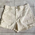 Hollister Cream Cargo Shorts Relaxed Fit Cotton Blend Photo 0