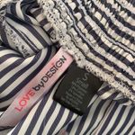 Love by Design  Striped High Low Hemline Top S Photo 6