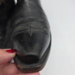 Lucchese  1883 Savannah Black Mad Dog Goat Leather Snip Toe Western Boots Size 10 Photo 6