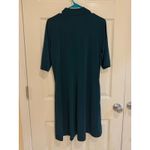 Susan Graver Mock Neck Dress - Elbow Sleeve, Stretch Knit, Casual, Small Photo 6
