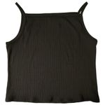 Old Navy NWT  Womens Black Rib‎ Knit Cami Tank Top Cropped Sleeveless Size XL Photo 2