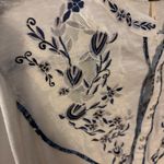 Free People  White Embroidered Henley Top | XS | Boho Cottagecore Western Photo 7