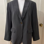 Calvin Klein  Womens Blazer 16W Gray Career Business Office‎ Jacket Coat Photo 0