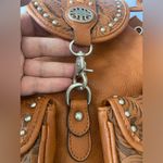 Western Embossed Faux Leather‎ Backpack Tan Photo 10