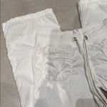 PINK - Victoria's Secret Pink VICTORIA’s Secret Y2K size 2 white pants adjustable waist strap pockets Photo 2