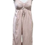 O'Neill Annabella Women's Pink Striped Jumpsuit Standard Size M Casual Summer Photo 3