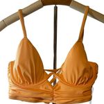 Shade & Shore Women's Peach Keyhole Underwire Bikini Top - Size 36C - NWT Photo 0