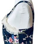 California Dynasty Vintage Women's Blue Floral Lingerie Negligee Nighty Medium Photo 6