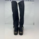 Steve Madden  Ryder Black Leather Textile Riding Boot Size 8.5 Photo 7