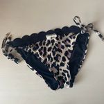 Kate Spade NEW YORK Leopard-Print side tie scalloped bikini bottoms Photo 1