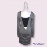 EXPRESS  Long Sleeve Heather Gray Body Con Dress Size Medium NWT Photo 2