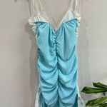 For Love & Lemons  Caroline Mini Dress in Bay Breeze SZ M Photo 6