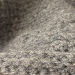 Handmade wool chunky knit crotchet sweater (no pill) Gray Size undefined Photo 14