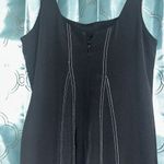 Top Shop Maxi Dress Bodycon. Size 8. NWOT. Black With White Piping. Slit In Back Photo 4