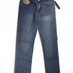 Fubu Collection jeans floral pink embroider pocket detail Photo 2